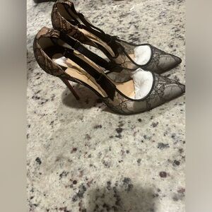 Black Lace Pumps! Worn once.